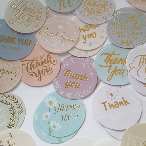 46 pcs Multicolored Thank You Stickers 1.38" in - Picture 13 of 13